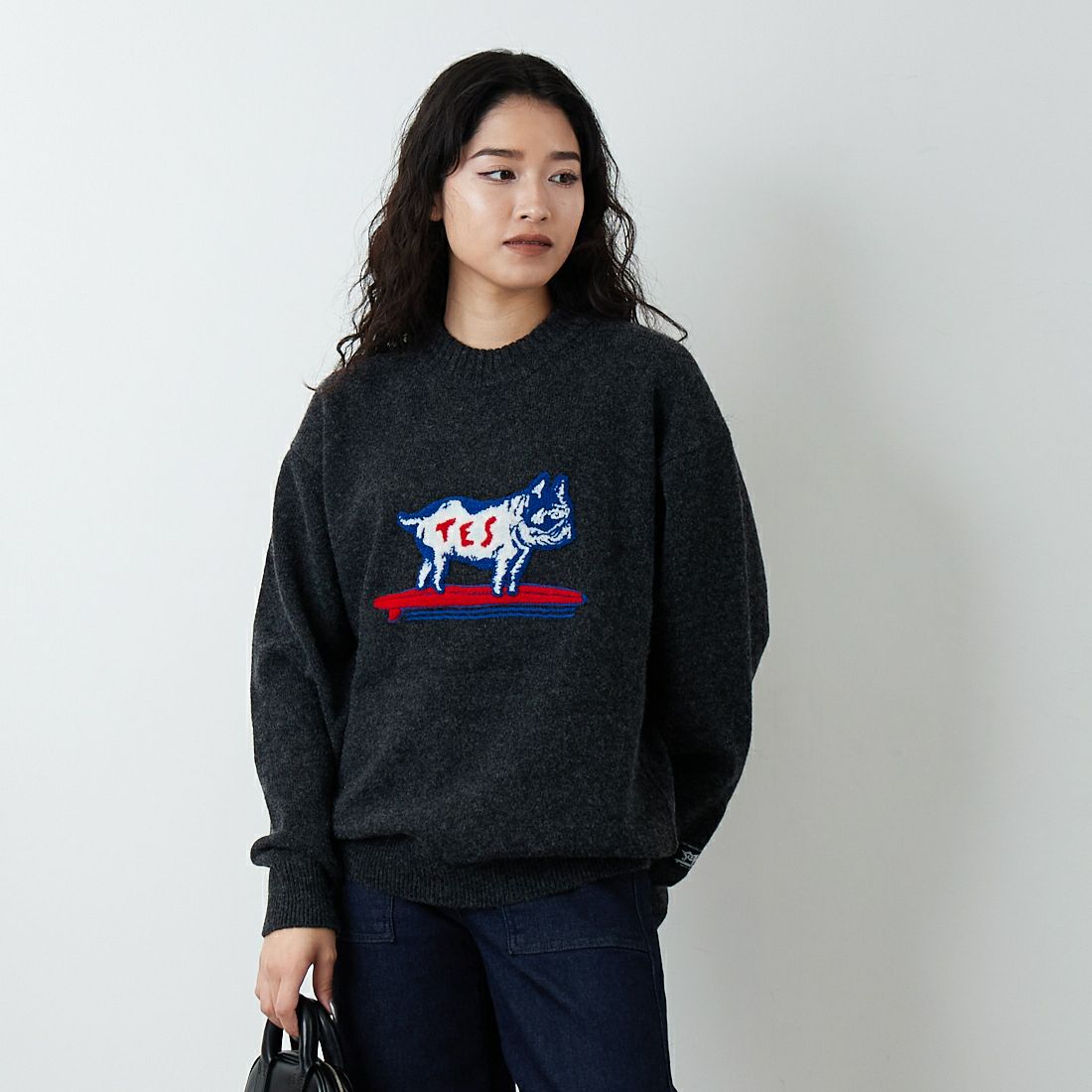 01 BLACK&&モデル身長：162cm 着用サイズ：S&&