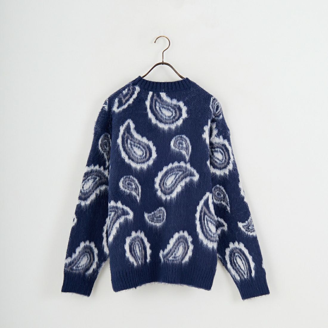 33Degrees [サーティスリーディグリーズ] バルキージャカードクルーネックニット [TDS-254-032] NVYﾍﾟｲｽﾞﾘｰ