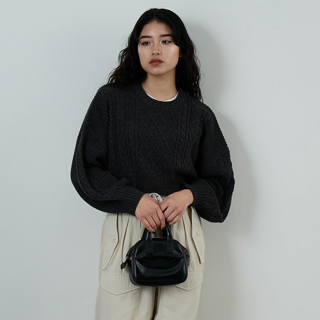 CHARCOAL&&モデル身長：162cm 着用サイズ：F&&