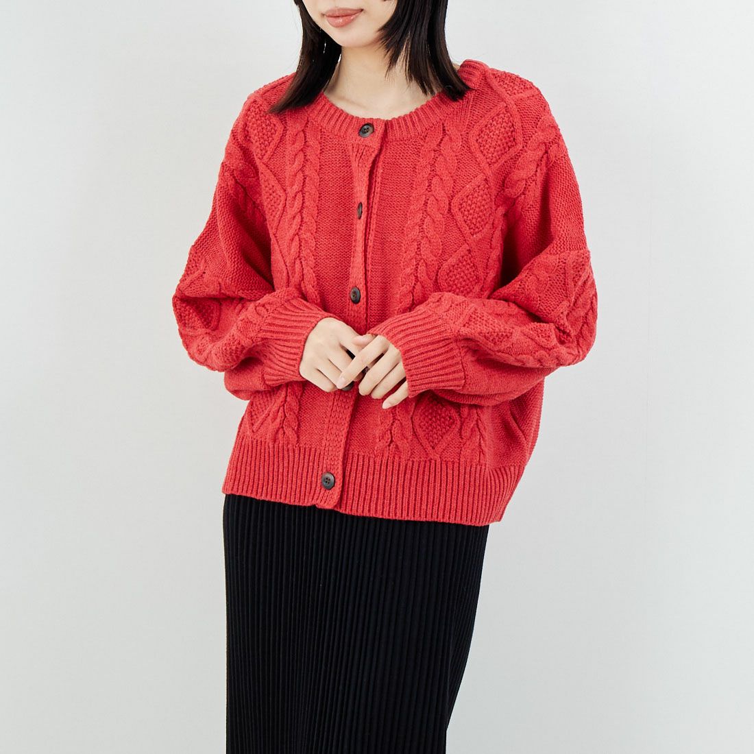 RED&&モデル身長：162cm 着用サイズ：F&&