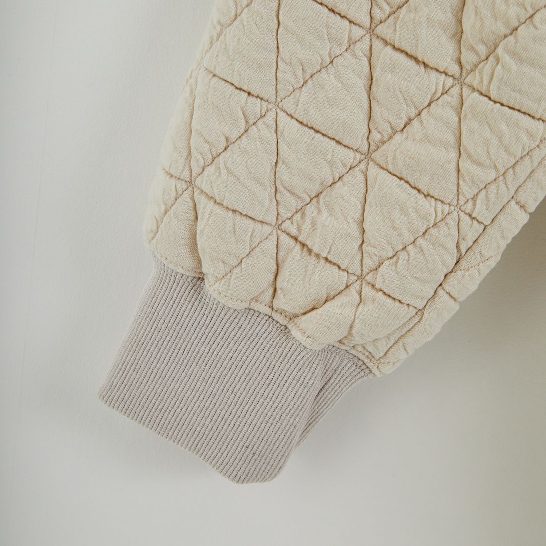 Jeans Factory Clothes [ジーンズファクトリークローズ] キルティング中綿クルーネックトップス [EPC-55222] 1 IVORY