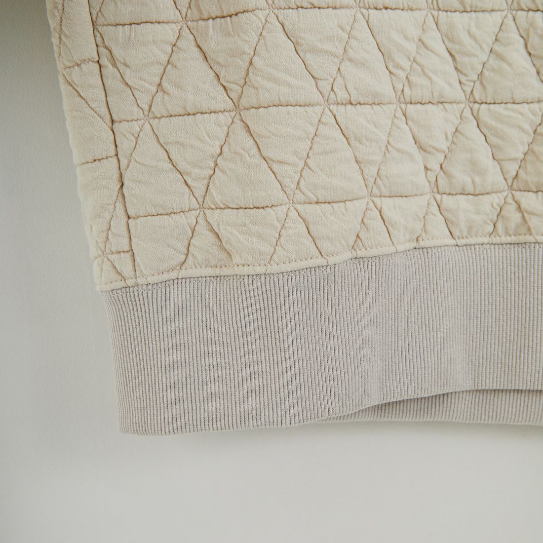 Jeans Factory Clothes [ジーンズファクトリークローズ] キルティング中綿クルーネックトップス [EPC-55222] 1 IVORY