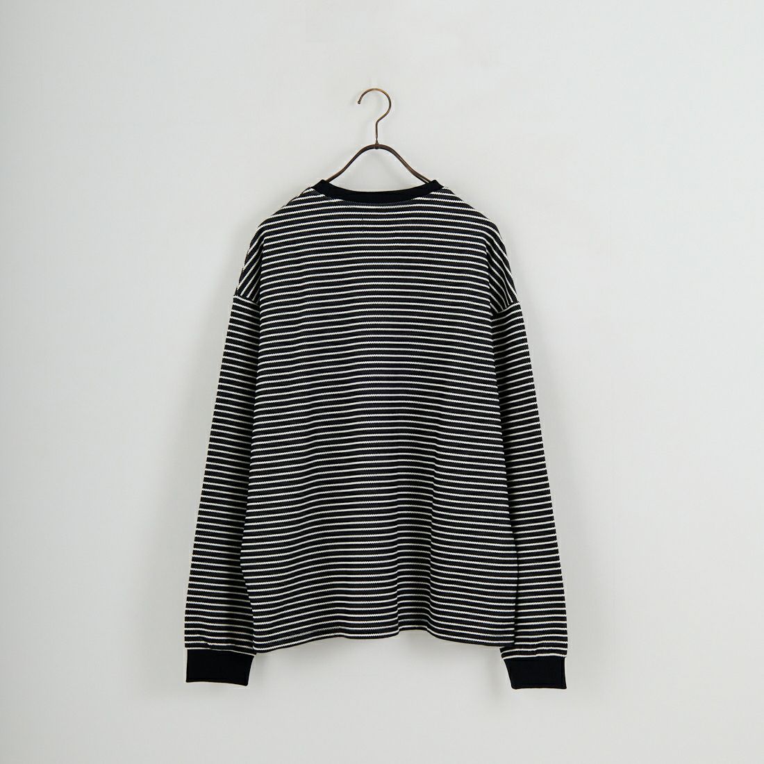 33Degrees [サーティスリーディグリーズ] ドロストボーダーTシャツ [331036IN] BLK/WHT