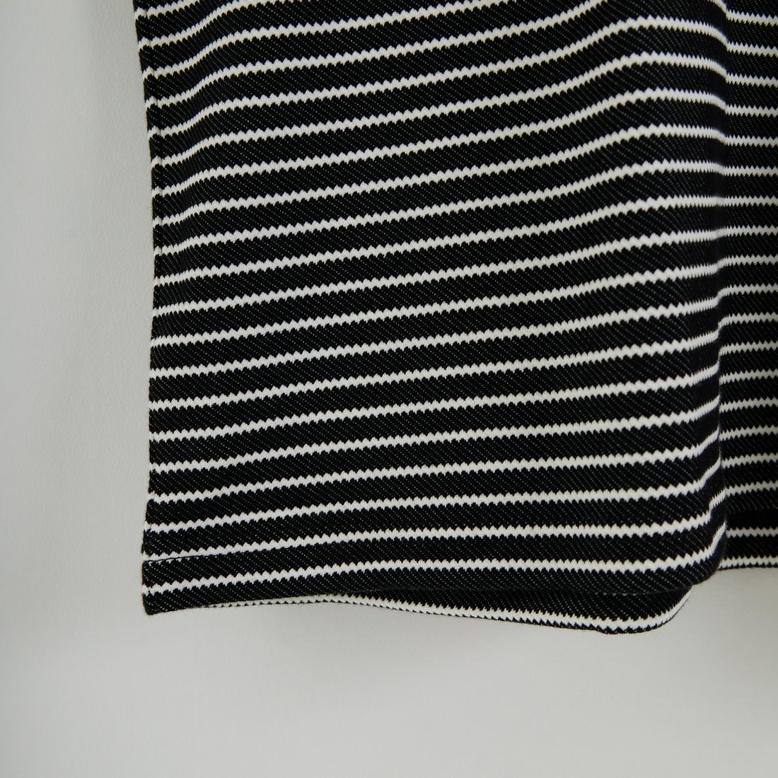 33Degrees [サーティスリーディグリーズ] ドロストボーダーTシャツ [331036IN] BLK/WHT