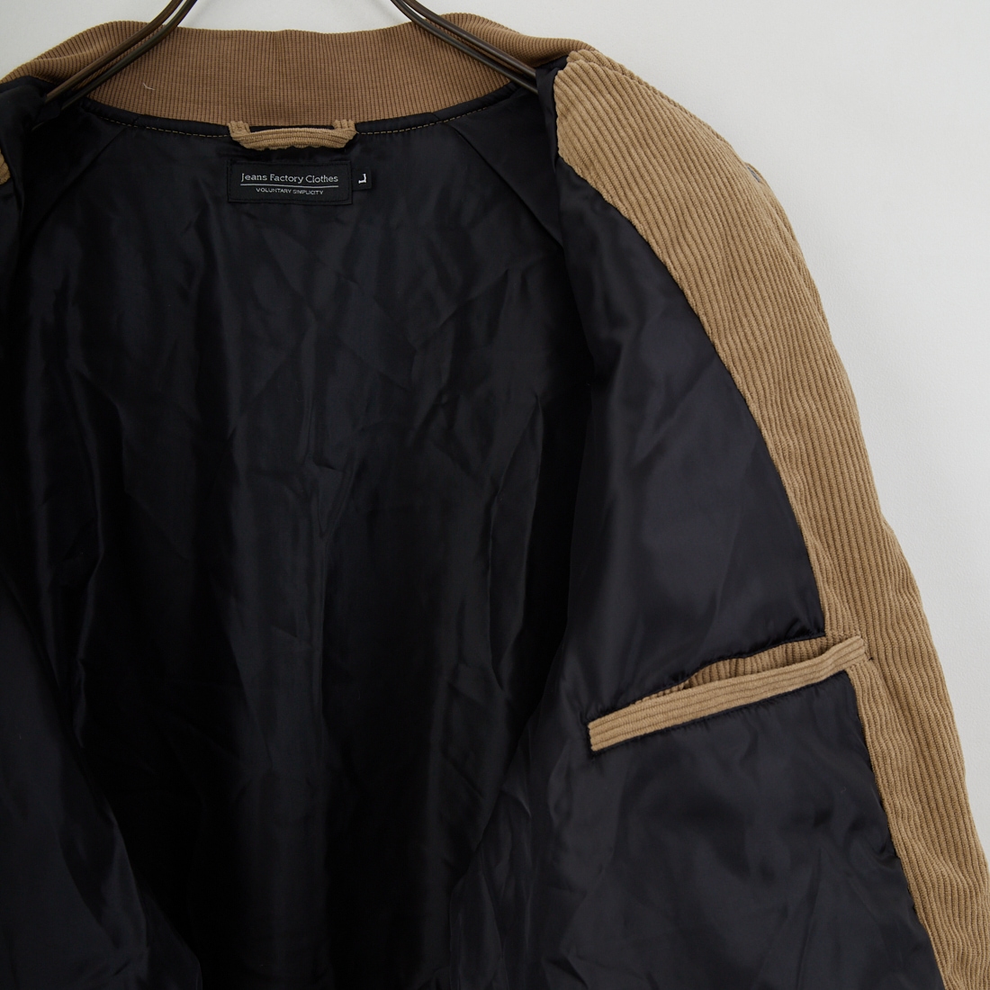 Jeans Factory Clothes [ジーンズファクトリークローズ] テックコールコーチジャケット [EPC-57403] 1 BEIGE