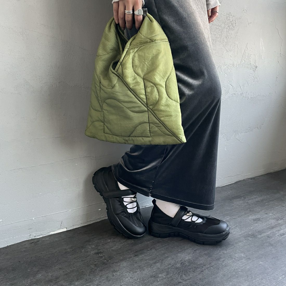 Rockfish Weatherwear [ロックフィッシュ ウェザーウェア] ストリング メリージェーンシューズ [RF1SHBF1SK013] BK