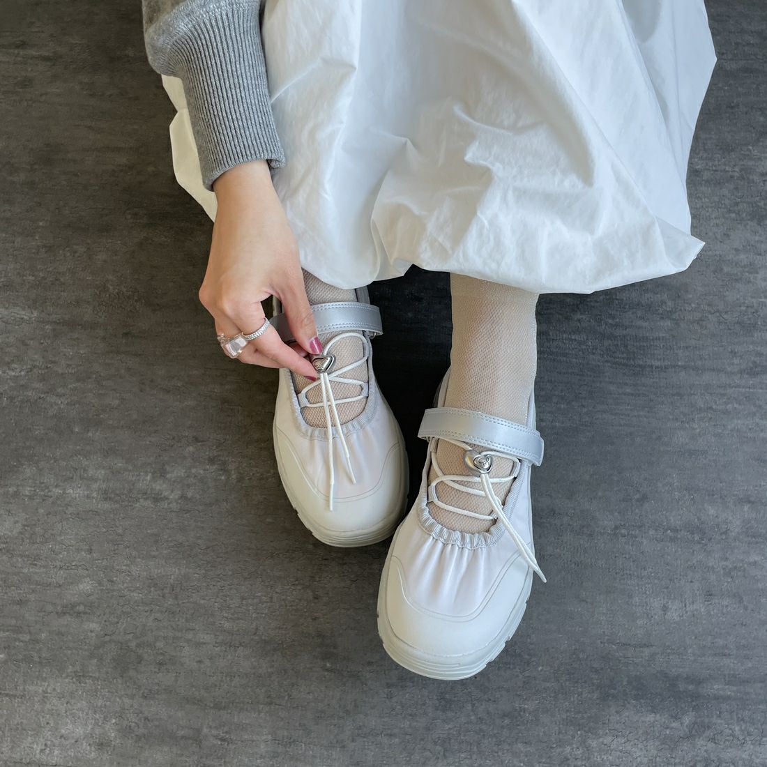 Rockfish Weatherwear [ロックフィッシュ ウェザーウェア] ストリング メリージェーンシューズ [RF1SHBF1SK013] LG