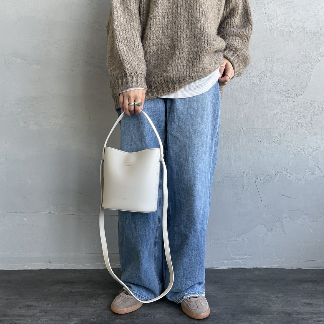 YAHKI [ヤーキ] フェイクレザークロスボディバッグ [YH-770] IVORY