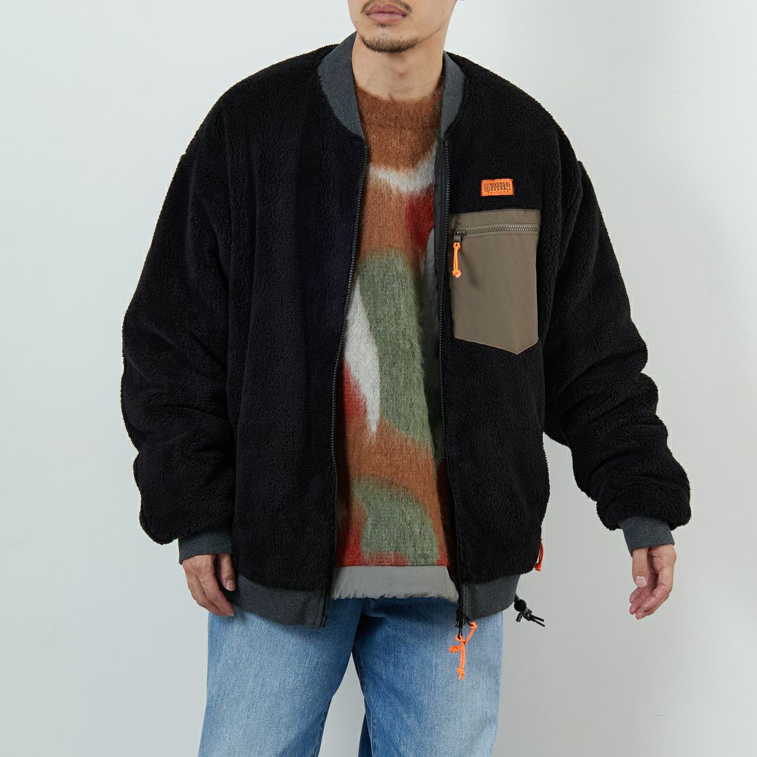 BLACK&&モデル身長：167cm 着用サイズ：XL&&