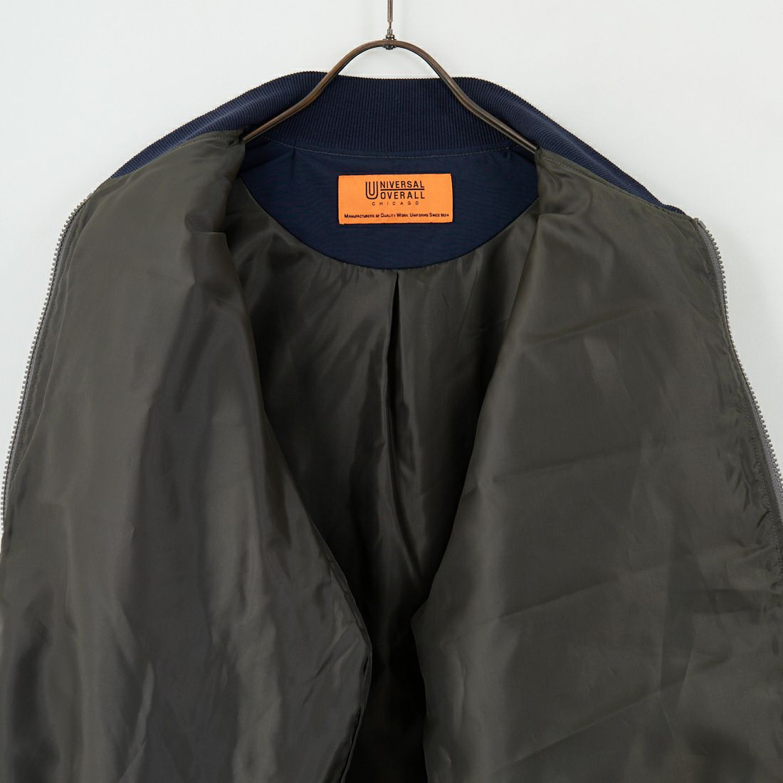 UNIVERSAL OVERALL [ユニバーサルオーバーオール] 別注 ボアフリース ボンバージャケット [U2531400IN-JF] CHARCOAL