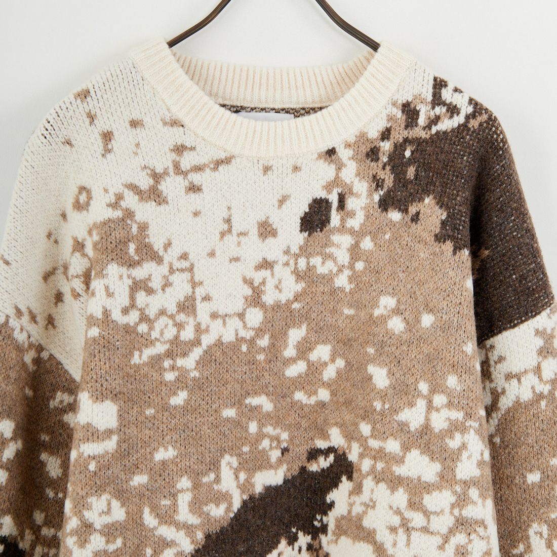 33Degrees [サーティースリーディグリーズ] モヘアタッチダブルジャガードニット [M2521001JF] OFF