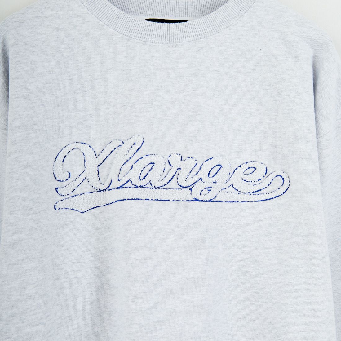 XLARGE [エクストララージ] シェニールロゴ クルーネックスウェット [101254012018] ASH