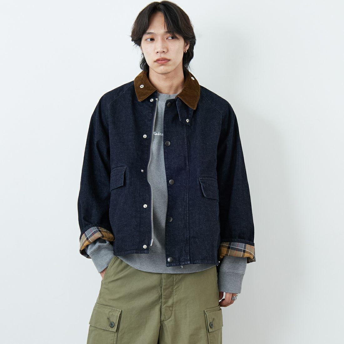 DENIM&&モデル身長：179cm 着用サイズ：40&&
