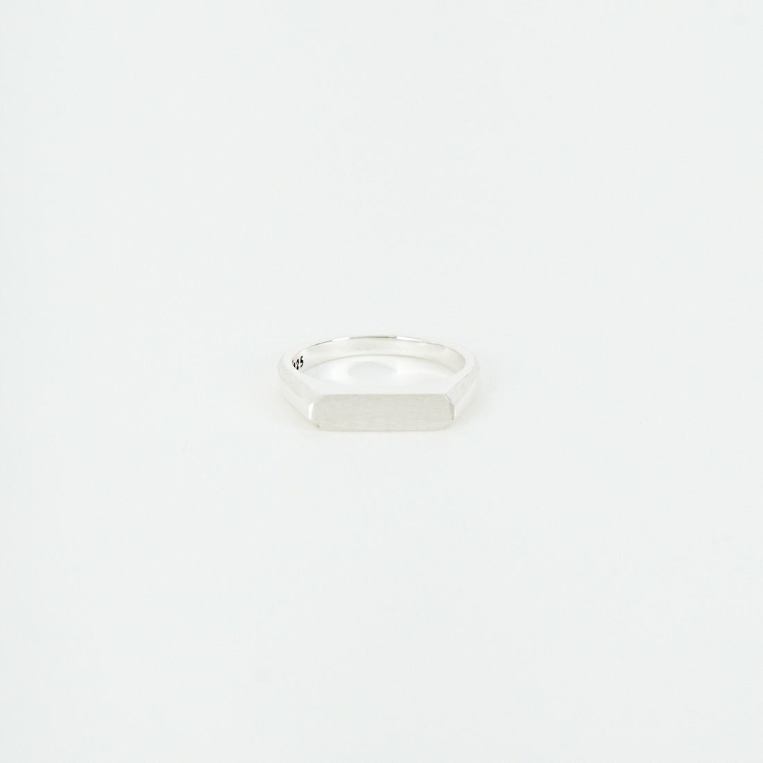 XOLO JEWELRY [ショロジュエリー] シグネットリング ウィズヘアライン [XOR120] SILVER