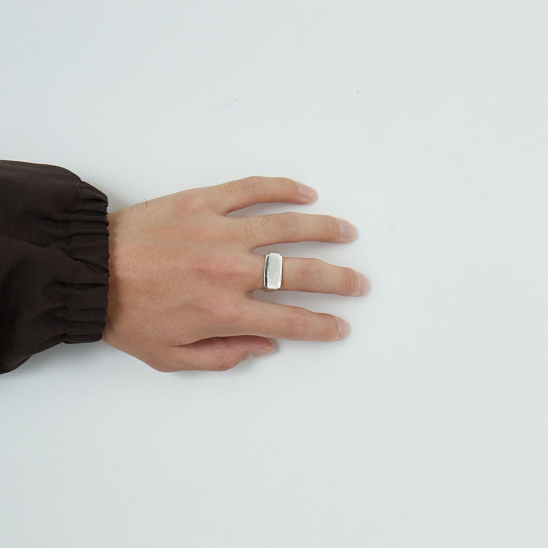 XOLO JEWELRY [ショロジュエリー] センターウェイトリング ウィズヘアライン [XOR124] SILVER