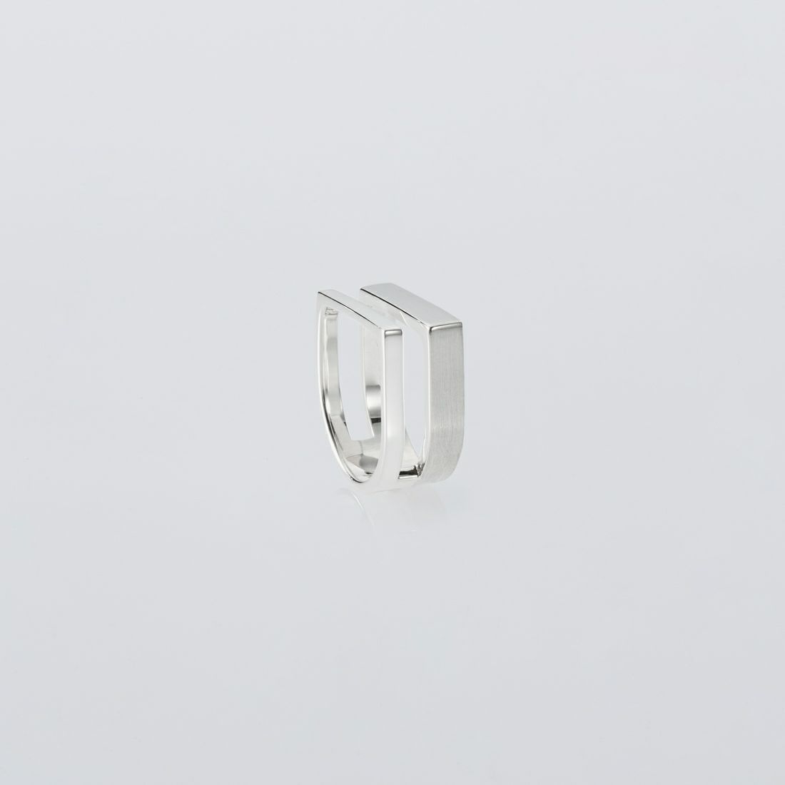 XOLO JEWELRY [ショロジュエリー] ディファレントワイズリング ウィズヘアライン [XOR123] SILVER