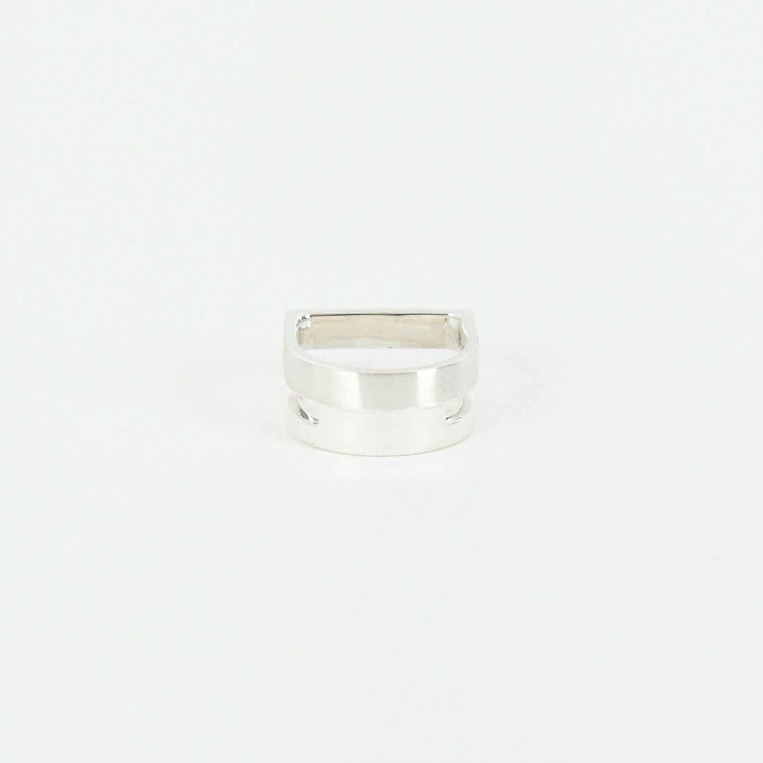 XOLO JEWELRY [ショロジュエリー] ディファレントワイズリング ウィズヘアライン [XOR123] SILVER