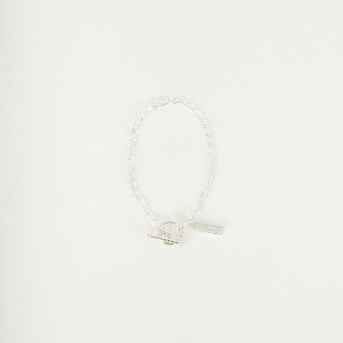 XOLO JEWELRY [ショロジュエリー] フィガログッチリンクブレスレット 4mm [XOB126-19] SILVER