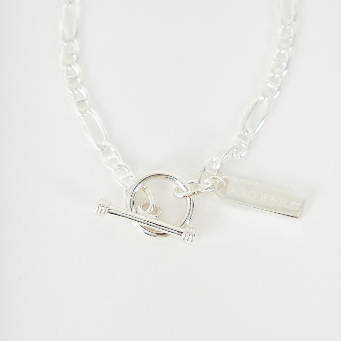 XOLO JEWELRY [ショロジュエリー] フィガログッチリンクブレスレット 4mm [XOB126-19] SILVER
