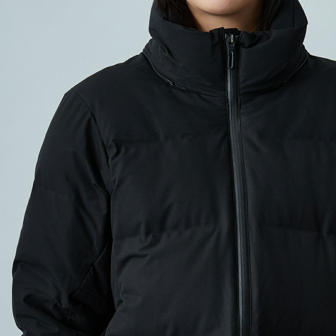 DESCENTE ALLTERRAIN [デサントオルテライン] 水沢ダウン アンカーハーフコート [DU5FDJM3L] BK00