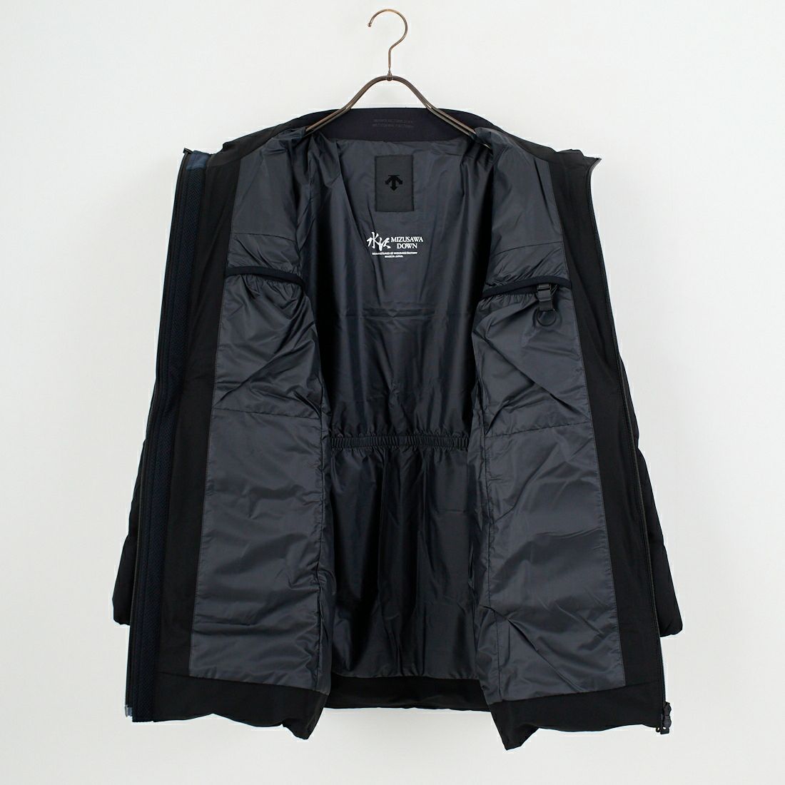 DESCENTE ALLTERRAIN [デサントオルテライン] 水沢ダウン アンカーハーフコート [DU5FDJM3L] BK00