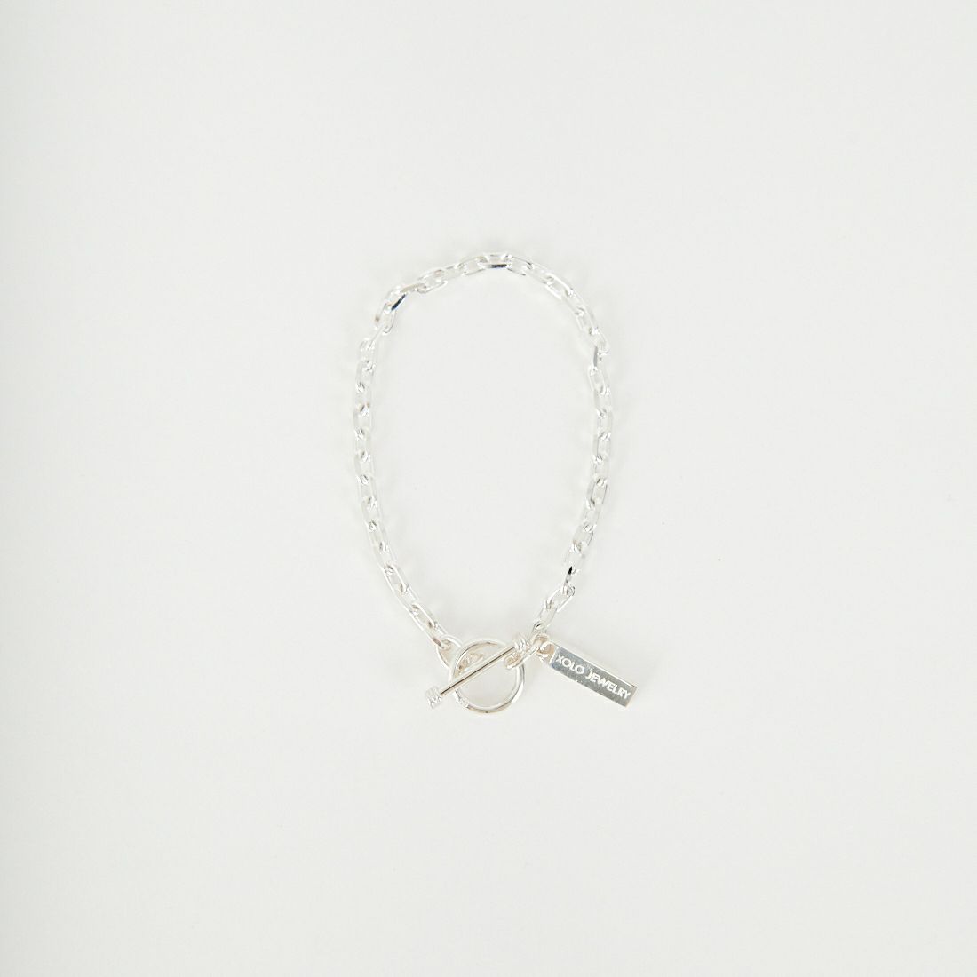 XOLO JEWELRY [ショロジュエリー] オーバルカットリンクブレスレット 4mm [XOB117-19] SILVER