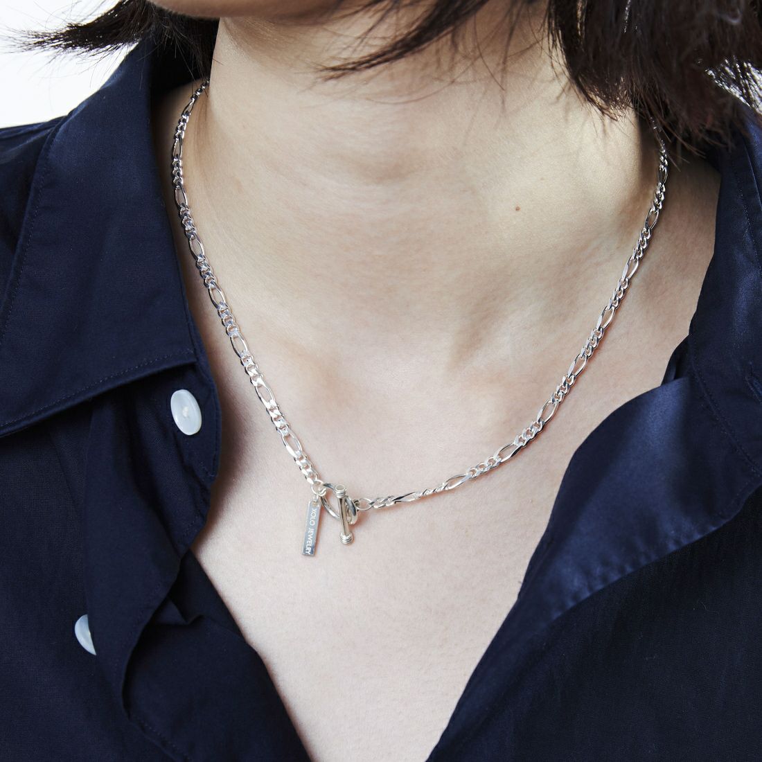 XOLO JEWELRY [ショロジュエリー] フィガロリンクネックレス 4mm [XON050-60] SILVER