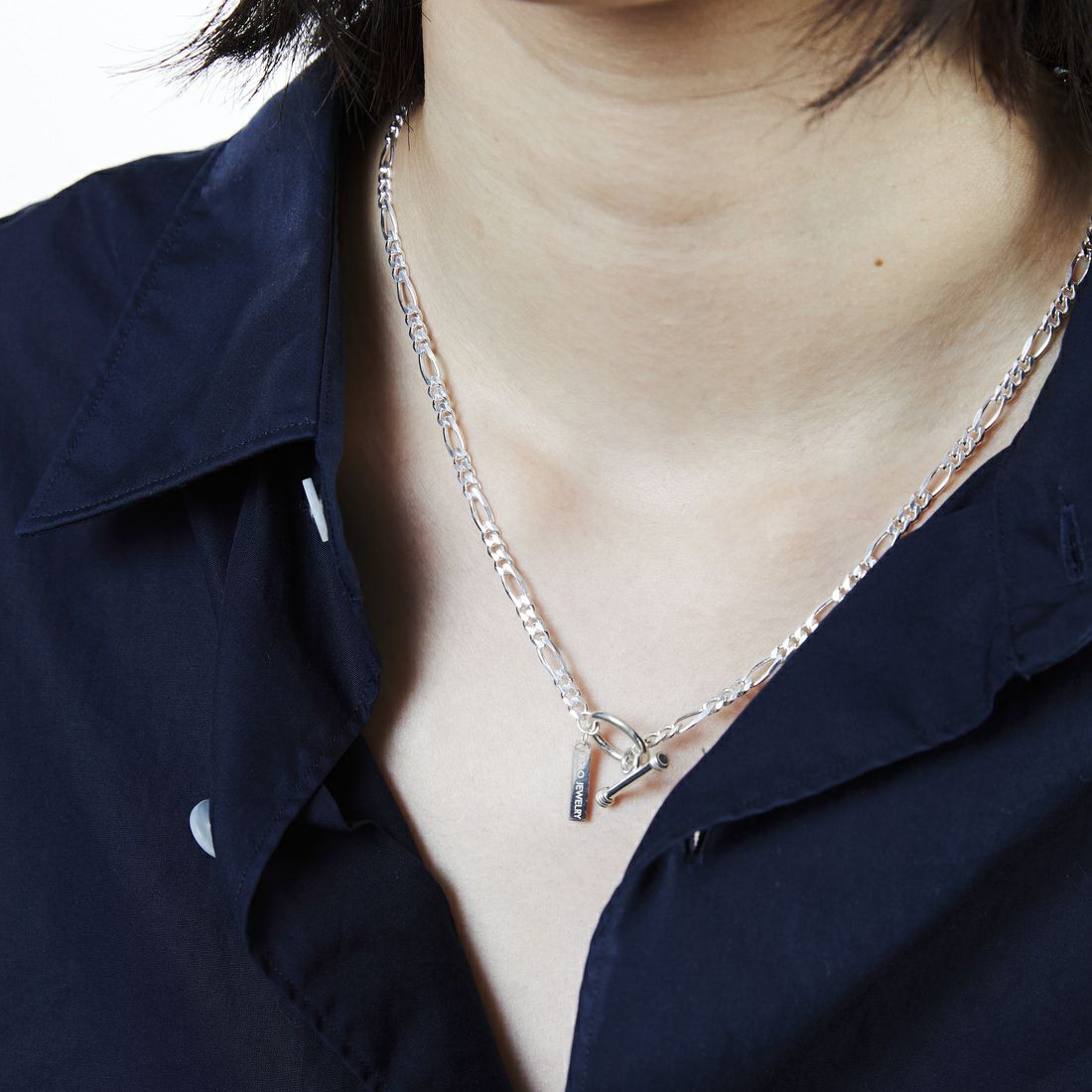 XOLO JEWELRY [ショロジュエリー] フィガロリンクネックレス 4mm [XON050-60] SILVER