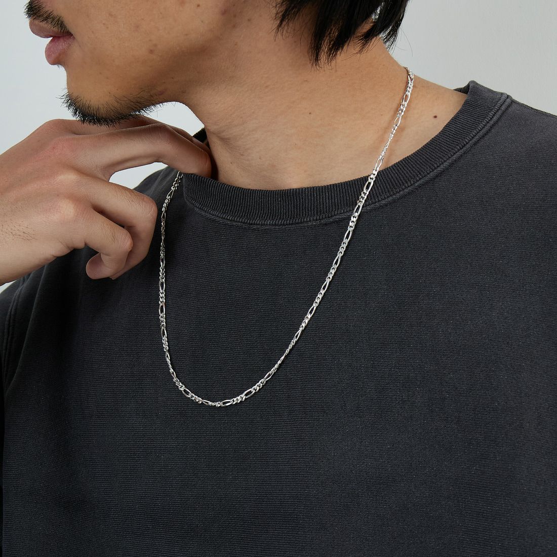 XOLO JEWELRY [ショロジュエリー] フィガロリンクネックレス 4mm [XON050-60] SILVER