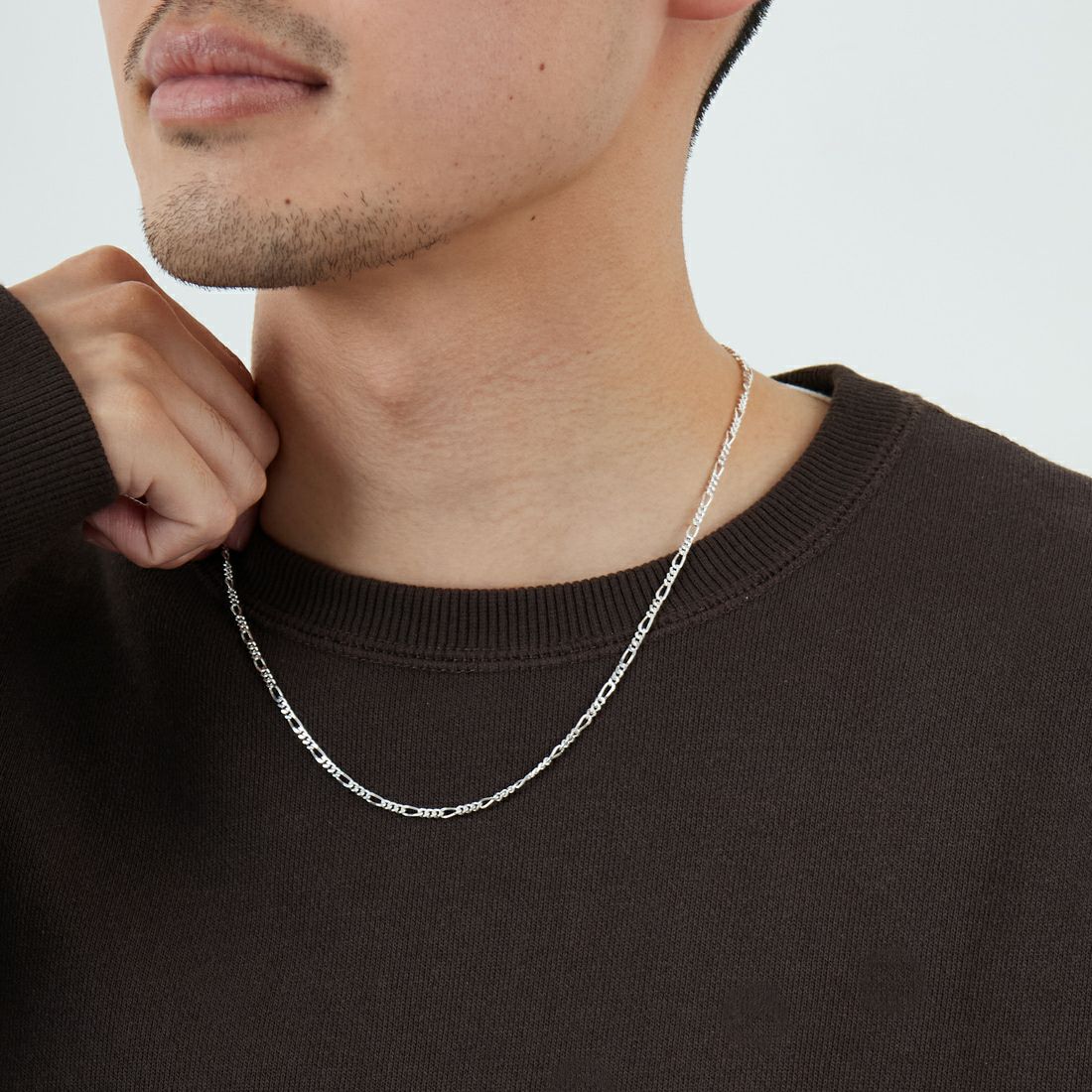 XOLO JEWELRY [ショロジュエリー] フィガロリンクネックレス 4mm [XON050-60] SILVER