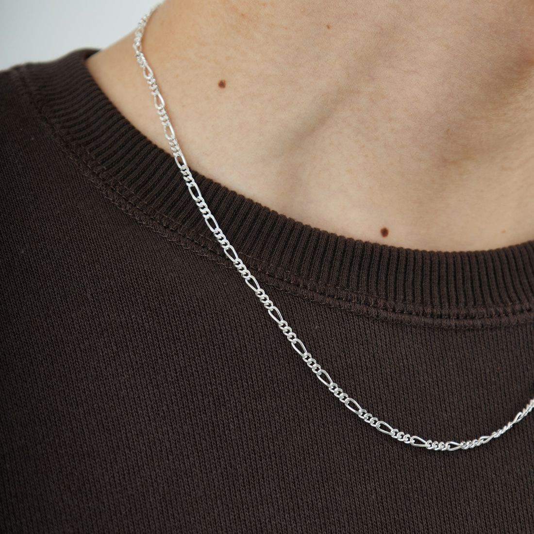 XOLO JEWELRY [ショロジュエリー] フィガロリンクネックレス 4mm [XON050-60] SILVER