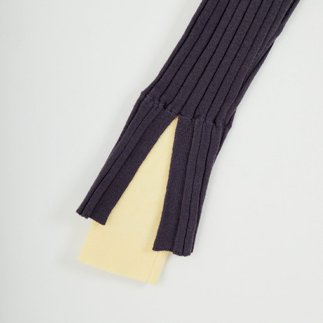 Jf Ready Made [ジェイエフレディメイド] 配色リブニット [929-14110] 08A ﾁｬｺｰﾙ