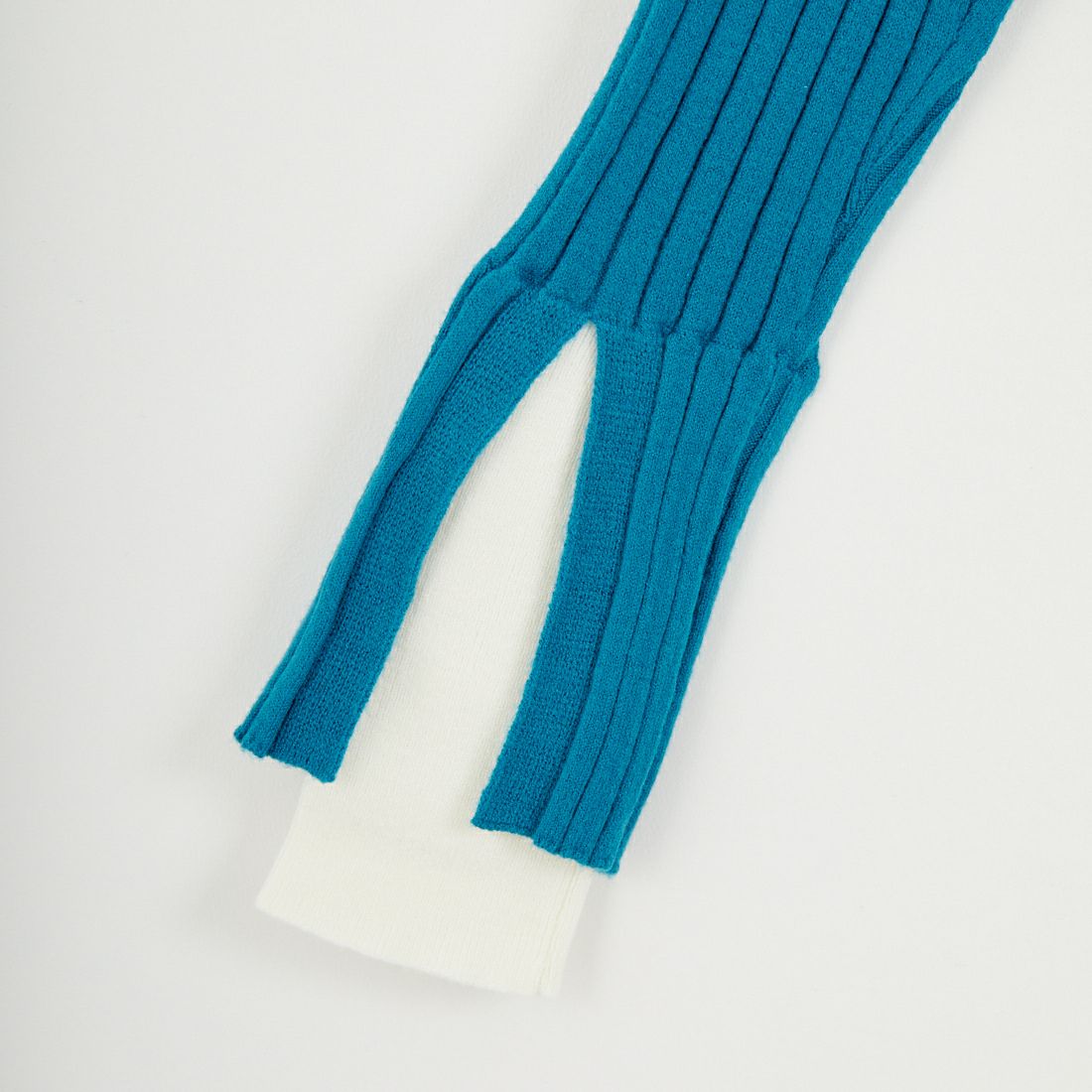 Jf Ready Made [ジェイエフレディメイド] 配色リブニット [929-14110] 83A ﾌﾞﾙｰｸﾞ