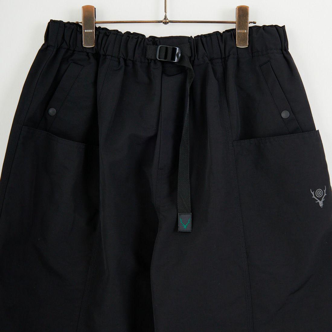 South2West8 [サウスツーウエストエイト] ベルテッドセンターシームパンツ [RW562] B BLACK