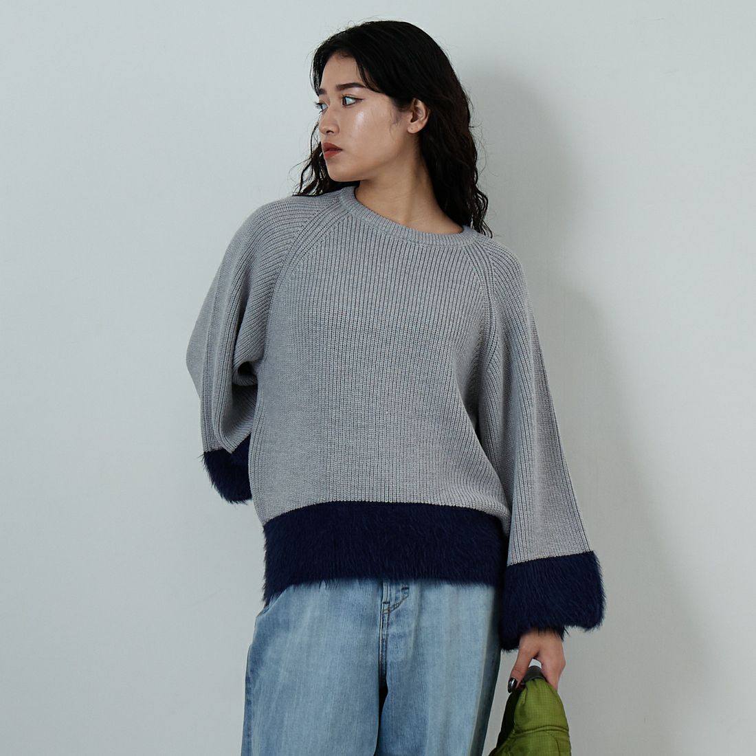 05 ﾓｸｸﾞﾚｰ&&モデル身長：162cm 着用サイズ：F&&