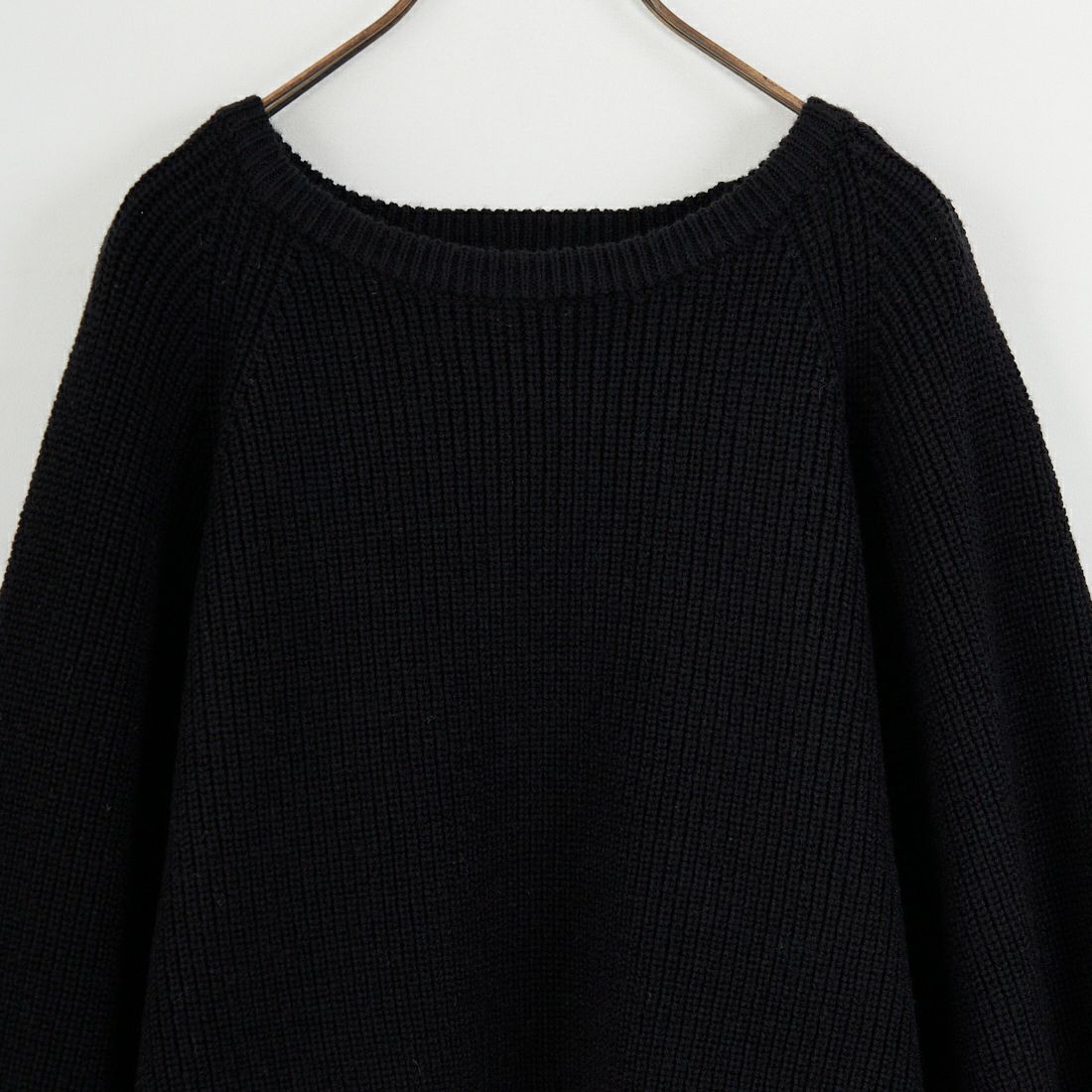 Jf Ready Made [ジェイエフレディメイド] 配色ポイントシャギーニット [986-14185] 09 ﾌﾞﾗｯｸ