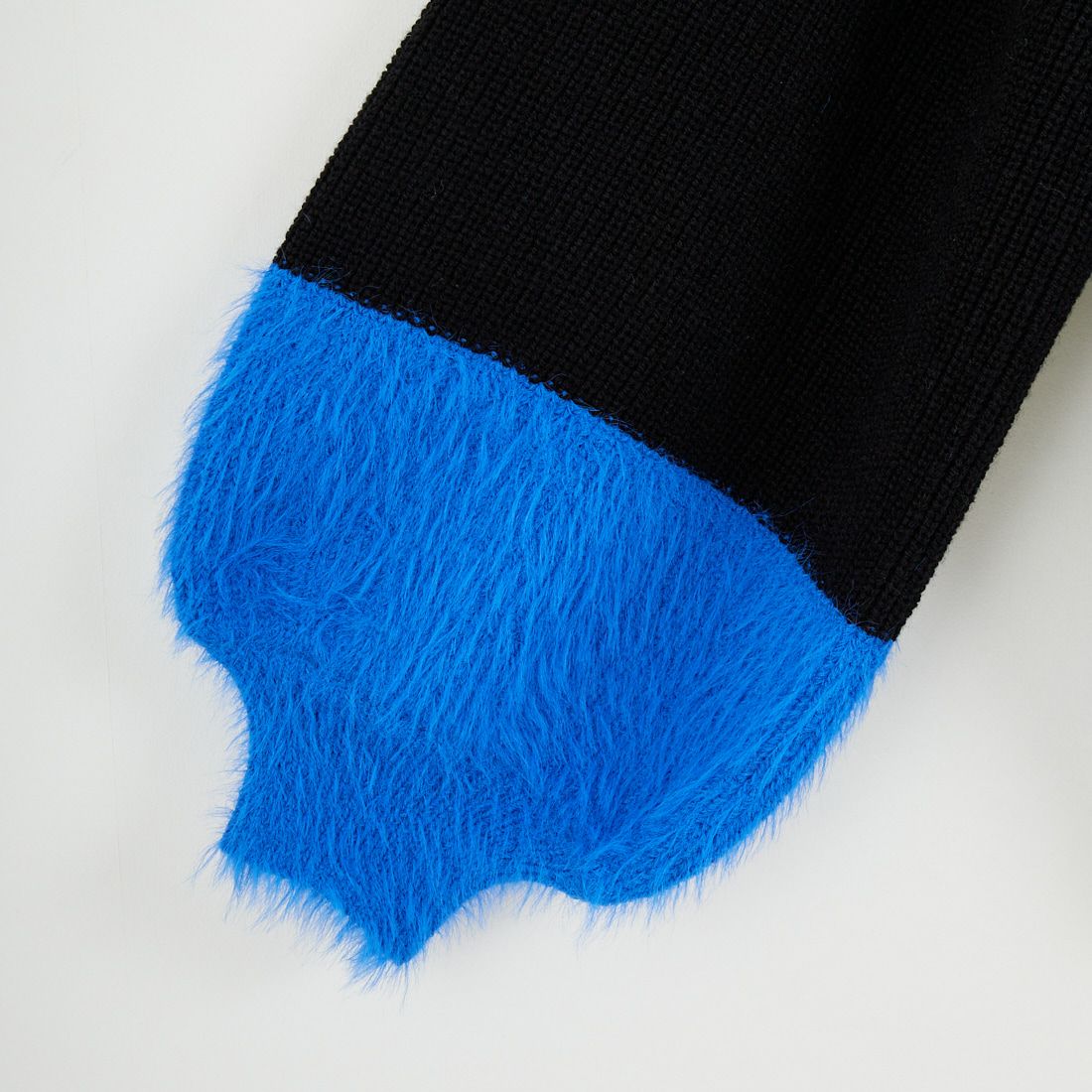 Jf Ready Made [ジェイエフレディメイド] 配色ポイントシャギーニット [986-14185] 09 ﾌﾞﾗｯｸ