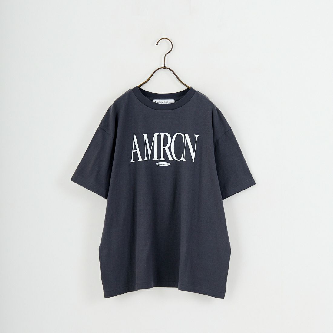 Americana × JEANS FACTORY [アメリカーナ × ジーンズファクトリー] 別注 AMRCN ロゴプリントTシャツ [BRF-808A-1-JF] ｽﾐｸﾛ