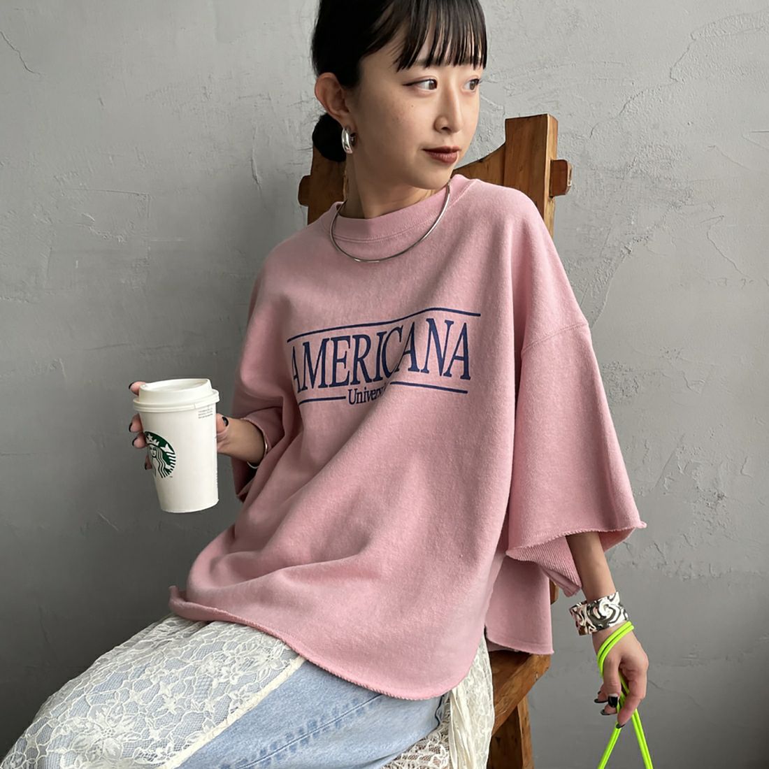 ﾋﾟﾝｸ&&モデル身長：150cm 着用サイズ：ONE SIZE&&