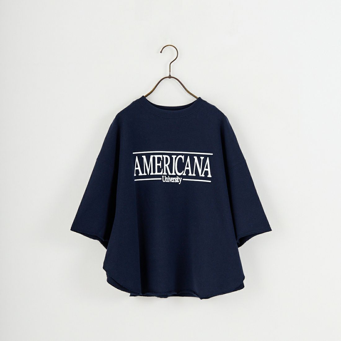 Americana × JEANS FACTORY [アメリカーナ × ジーンズファクトリー] 別注 ロゴプリント カットオフスウェット [ASO-850-2-JF] ﾈｲﾋﾞｰ