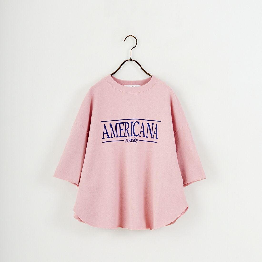 Americana × JEANS FACTORY [アメリカーナ × ジーンズファクトリー] 別注 ロゴプリント カットオフスウェット [ASO-850-2-JF] ﾋﾟﾝｸ