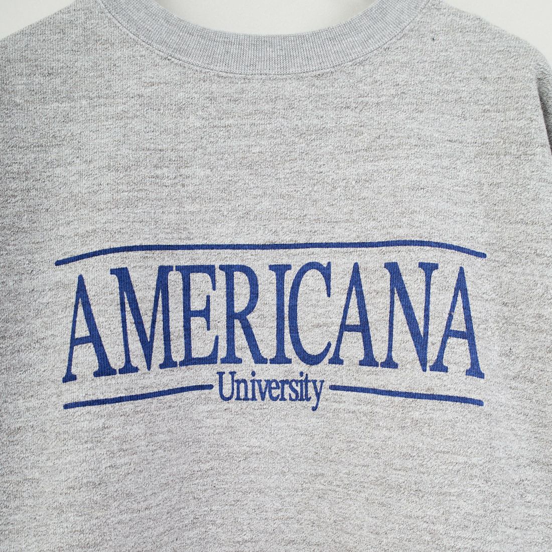 Americana × JEANS FACTORY [アメリカーナ × ジーンズファクトリー] 別注 ロゴプリント カットオフスウェット [ASO-850-2-JF] ﾓｸｸﾞﾚｰ