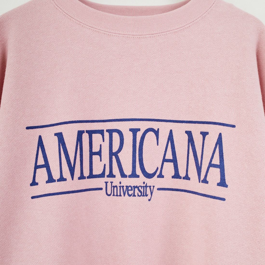 Americana × JEANS FACTORY [アメリカーナ × ジーンズファクトリー] 別注 ロゴプリント カットオフスウェット [ASO-850-2-JF] ﾋﾟﾝｸ