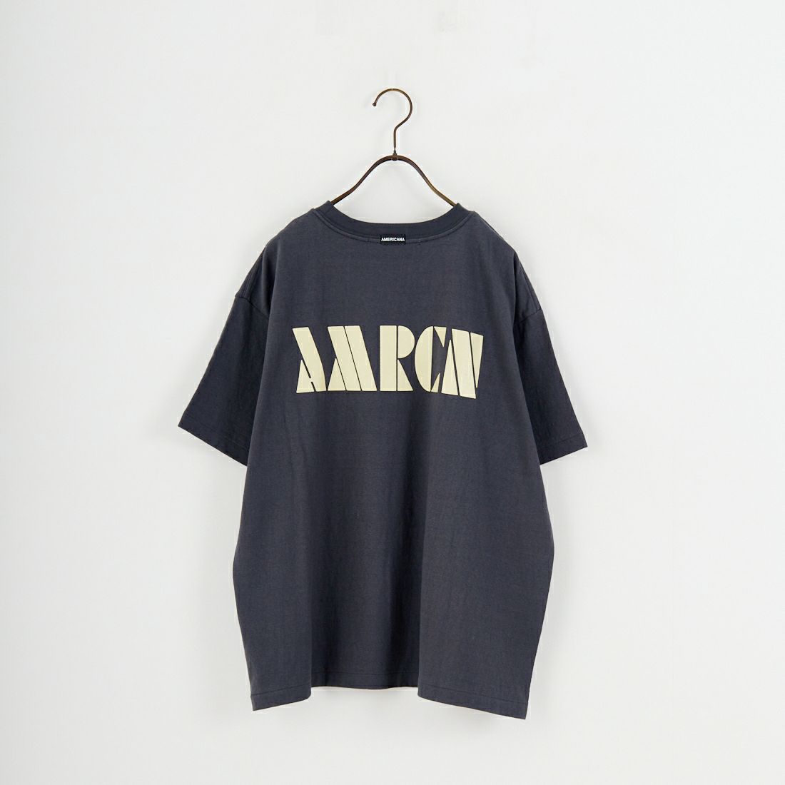Americana × JEANS FACTORY [アメリカーナ × ジーンズファクトリー] 別注 AMRCN バックプリントTシャツ [BRF-808A-2-JF] ｽﾐｸﾛ