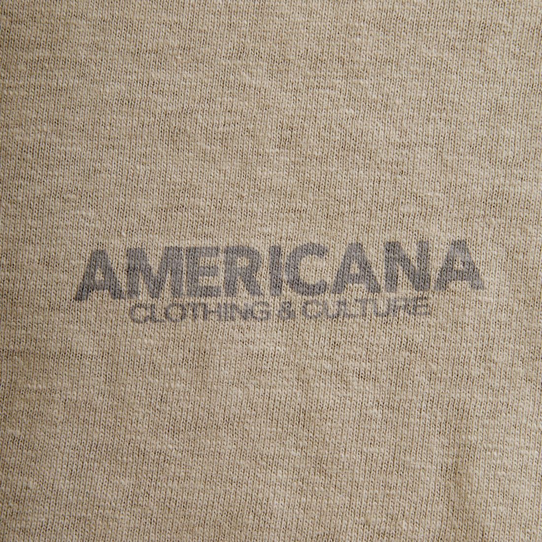 Americana × JEANS FACTORY [アメリカーナ × ジーンズファクトリー] 別注 AMRCN バックプリントTシャツ [BRF-808A-2-JF] ﾍﾞｰｼﾞｭ