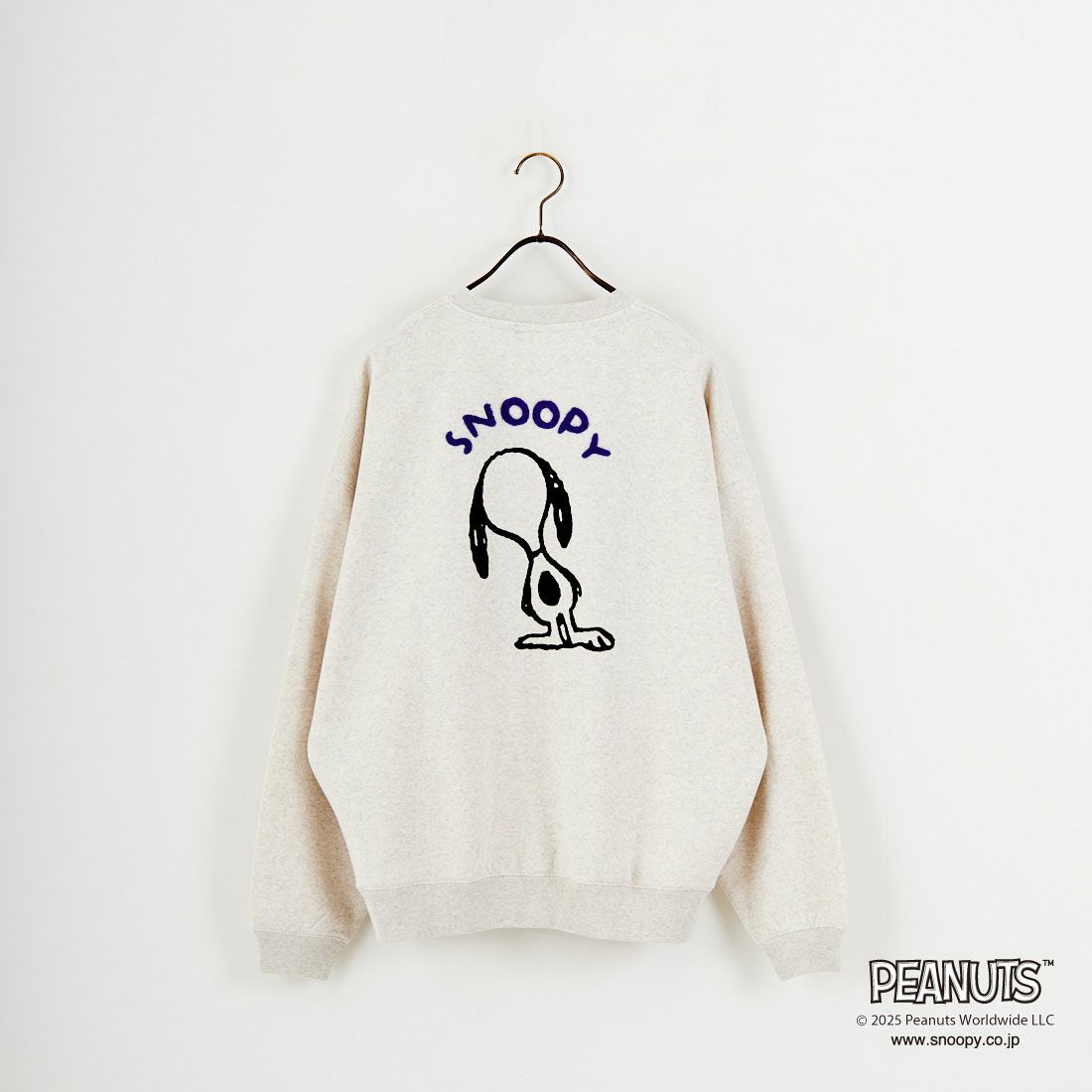 PEANUTS × JEANS FACTORY [ピーナッツ × ジーンズファクトリー] PEANUTS スヌーピースウェット [JFC-254-099] ASH GRY