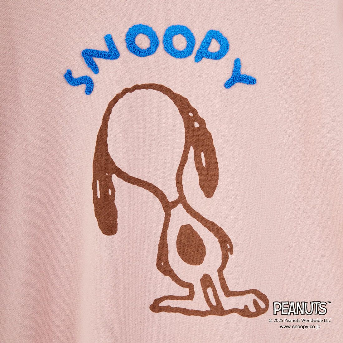PEANUTS × JEANS FACTORY [ピーナッツ × ジーンズファクトリー] PEANUTS スヌーピースウェット [JFC-254-099] PINK