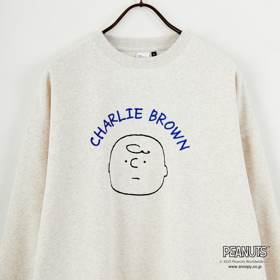 PEANUTS × JEANS FACTORY [ピーナッツ × ジーンズファクトリー] PEANUTS チャーリー・ブラウンスウェット [JFC-254-098] ASH GRY