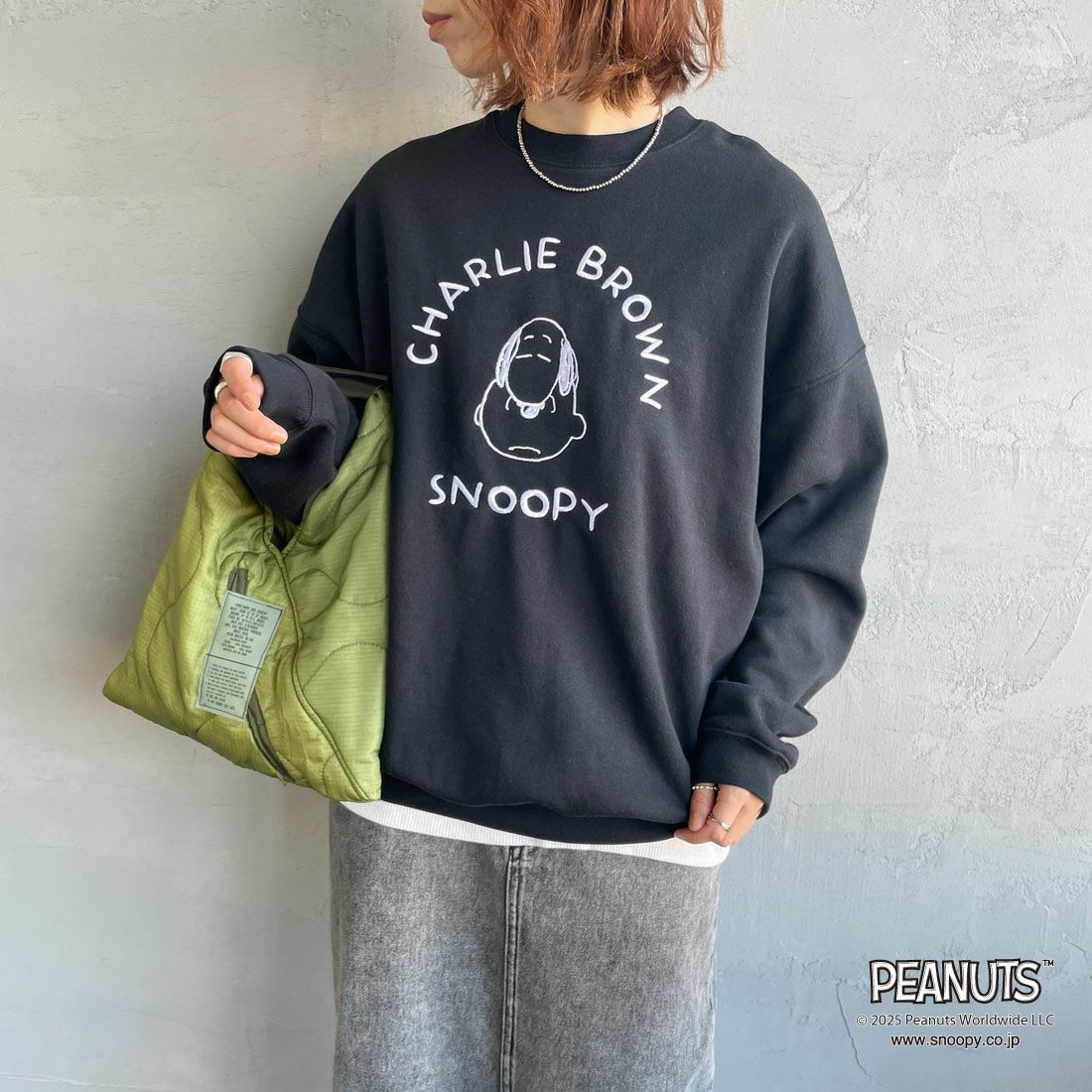 BLACK&&モデル身長：159cm 着用サイズ：S&&