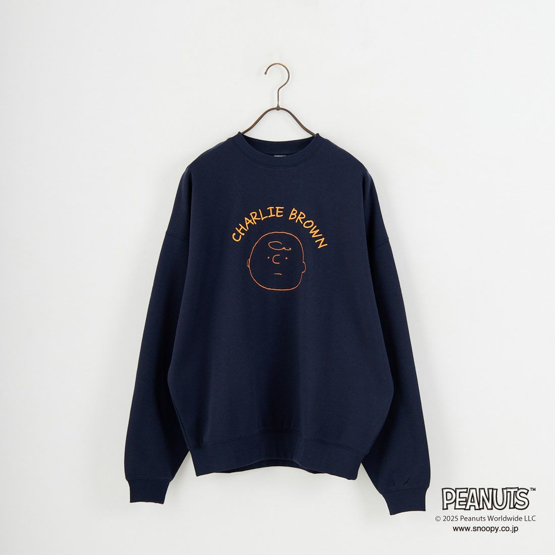 PEANUTS × JEANS FACTORY [ピーナッツ × ジーンズファクトリー] PEANUTS チャーリー・ブラウンスウェット [JFC-254-098] NAVY